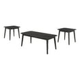 thumbnail image 1 of Carey 3pc Living Room Set- 1 Coffee Table- 2 End Tables- Black Hardwood, 1 of 6