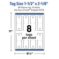 thumbnail image 6 of Avery Rounded Foldover Tags, 1-1/2" x 2-1/8", Matte White, 80 Total, 6 of 11