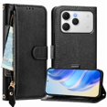 thumbnail image 3 of FOXDOCK Funda Tipo Cartera para Honor Magic8 Pro Air Cuero PU con Cremallera y Correa de Muñeca, Ranuras para Tarjetas, Soporte Plegable, Cierre Magnético, 3 of 5