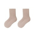 thumbnail image 4 of GigrtiJin 1-5 Years Infant's Cotton Socks Solid Color Ribbed Ankle Socks Toddler Baby Cute Grip Stocking, 4 of 4
