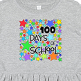 thumbnail image 4 of Inktastic 100 Days of School Colorful Stars Girls Toddler Dress, 4 of 5