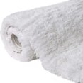 thumbnail image 1 of 31"x19" Soft Shaggy Microfiber Bath Mat with Non-Slip Rubber Backing, Super Absorbent Bathroom Rug, White, 1 of 5