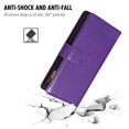 thumbnail image 5 of Dteck Wallet Case for Samsung Galaxy S21, Premium PU Leather Zipper Flip 9 Card Slots Wallet with Wrist Strap Magnetic Closure Built-in Kickstand Protective Case,Purple, 5 of 5