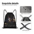 thumbnail image 4 of Pofeuu Minions for Water-Resistant 210D Drawstring Bag Compact Foldable Design Gym Yoga Travel Essentials Lightweight Carryall-Small, 4 of 6