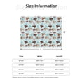 thumbnail image 5 of Naloa Cute Pug Dogs Flannel Blankets - Thick and Warm Blanket for Winter, Soft Fuzzy Plush King Blanket for All Seasons80"x60", 5 of 6