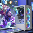 thumbnail image 5 of Computadora Escritorio Completa Xtreme PC Gaming AMD Radeon Vega Renoir Ryzen 7 5700G 16GB SSD 1TB Monitor Curvo 23.8 100Hz WIFI White juegos casuales, trabajo y estudio, 5 of 5