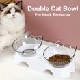 thumbnail image 2 of Cuenco doble antideslizante para gatos, cuenco para perros con soporte, cuenco para comida para mascotas, cuenco para agua para gatos, cuencos para comida para mascotas, comedero para perros, suminist, 2 of 5