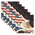 thumbnail image 3 of Iauyy Satin Napkins Set of 1- Eagle-flag DIY Printing Decoration Cloth Napkin- Easy Care for Home/Party, 3 of 8