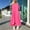 Hot Pink plus size off shoulder maxi dress a1, variant on Uscallm Women Plus Size Off Shoulder Short Sleeve High Low Flowy Casual Maxi Dress Solid Boho Beach Vacation Swing Long Dresses, Black M