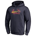 thumbnail image 2 of Men's Navy St. Louis Cardinals Official Wordmark Fitted Pullover Hoodie, 2 of 3