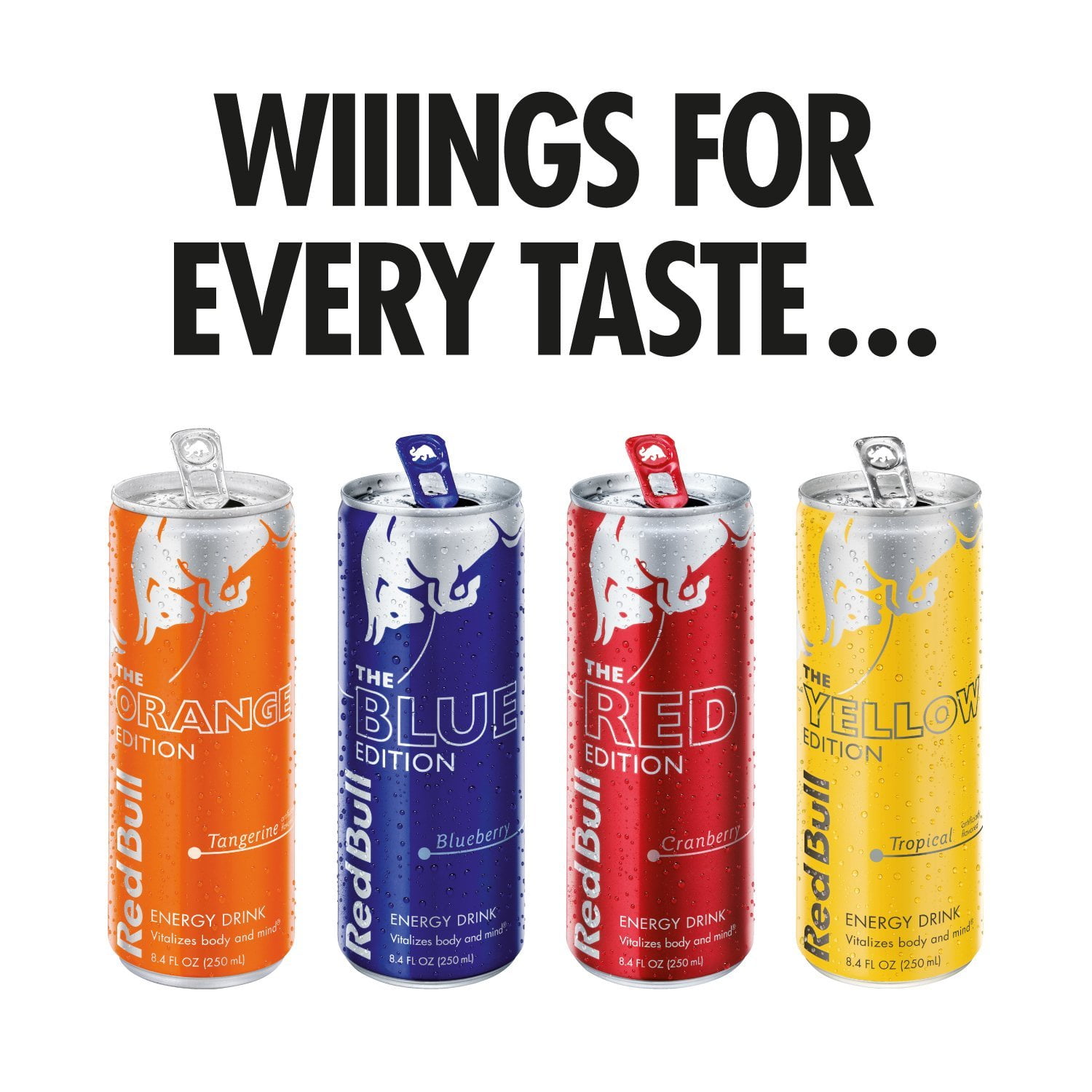 (24 Cans) Red Bull Energy Drink, Tropical, 8.4 Fl Oz, Yellow Edition (2 Packs of 12)