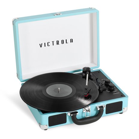 Victrola Journey Bluetooth Suitcase Record Player with 3-Speed Turntable