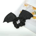 thumbnail image 5 of Unique Bargains 1 Pc Hair Elastic Fashion Halloween Bat Hair Ties Black, 5 of 5