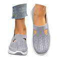 thumbnail image 6 of AUDeals Womens Breathable Orthopedic Slip On Tennis Shoes Arch Support Anti Skid Walking Sneakers (Grey, 9.5), 6 of 9