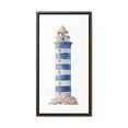 thumbnail image 2 of Painted Lighthouse Decor, Beach House Style Framed Canvas Wall Art, 2 of 4