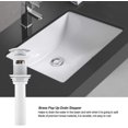 thumbnail image 3 of Tapón de desagüe con desbordamiento grifo emergente lavabo fregadero llenado drenaje níquel blanco YONGSHENG, 3 of 4