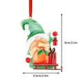 thumbnail image 3 of Christmas Resin Pendant Ornaments, Holiday Gnome Figurine With Hanging String, Small Resin Decoration For Christmas Tree, Home Party And Holiday Gifts, 3 of 3