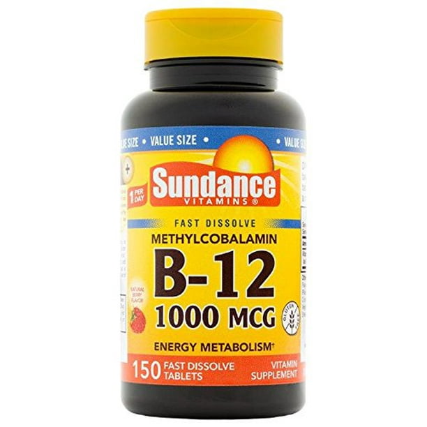 Sundance Methylcobalamin Vitamin B12 1000 mcg Fast Dissolve Tablets