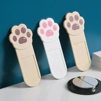 Amosfun Toilet Cover Lifter Handle Cat Paw White 6Pcs