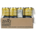 thumbnail image 2 of Zevia Zero Calorie Energy Drink, Pineapple Paradise, 120mg Caffeine, Zero Sugar, Non-GMO, 12 Fl Oz (Pack of 12), 2 of 2