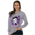 thumbnail image 3 of Kanji Style Betty Boop Be Bold Women's Long Sleeve T Shirt Brisco Brands X, 3 of 6