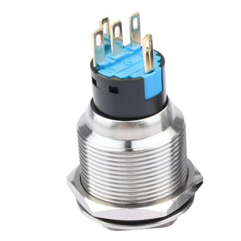 19Mm Rotary Switch Latching 2 Positions 1No 1Nc 12-24V Push
