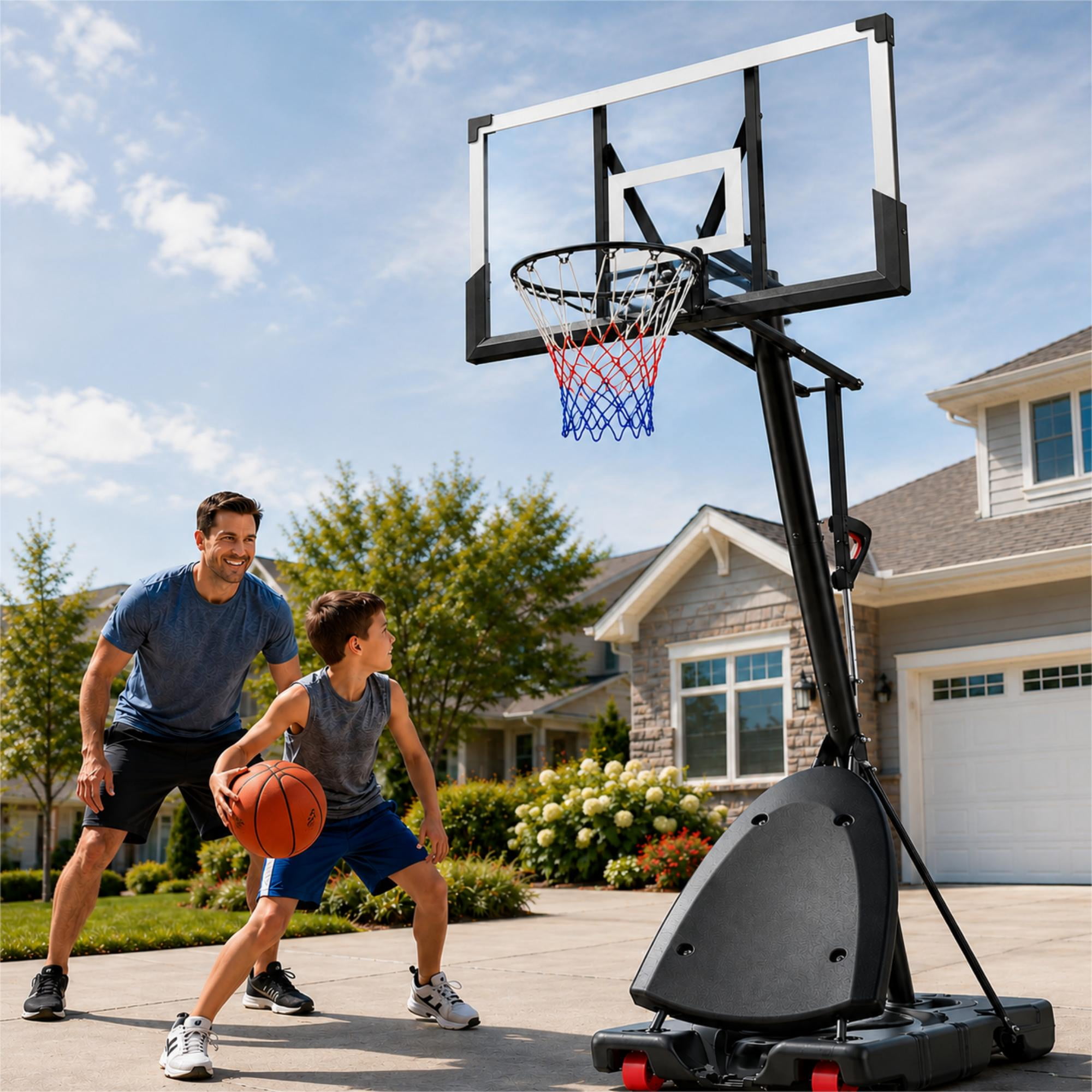 Spalding Acrylic Ultimate Hybrid Portable Basketball System, 60