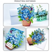 3D Pop-Up Flower Bouquet Card - Perfect for Mothers Day, Birthdays, and Special Occasions | Includes Envelope & Note