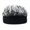 thumbnail image 2 of Leaveforme Fashion Wig Hat Curved Brim Easy to Wear Comfortable Male Fake Hair Cap for Going Out, 2 of 8