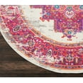 thumbnail image 5 of Nourison Passion Persian Ivory/Fuchsia 5'3" x ROUND Area Rug, (5 Round), 5 of 8
