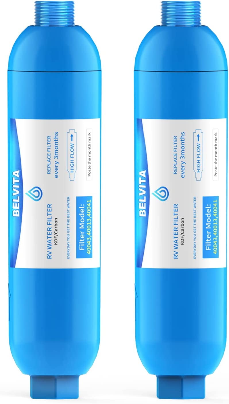 RV Inline Water Filter, Reduces Lead, Fluoride, Chlorine,Bad Taste