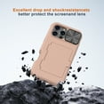 thumbnail image 3 of ELEHOLD for iPhone 16 Pro Max Case,Built-in Card Holder Slide Len Cover Military Grade Drop Rugged Shockproof Protective Phone Case for iPhone 16 Pro Max,Rosegold, 3 of 6