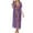 Purple, variant on Luxalzxs Bikini Cover Up Dress for Women Sexy V-Neck Flowy Crochet Floral Patchwork Bathing Suit Cover Ups Long Dress Beach Kaftan Coverups