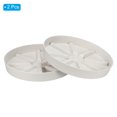 thumbnail image 3 of Uxcell 6 Inch Plant Saucers Tray, Durable Plastic Round Flower Pot Drip Tray, White 2Pcs, White 11.8 Inch, 3 of 5