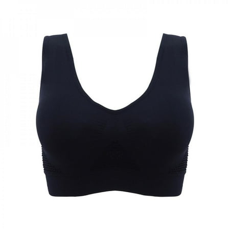 

Women Sport Bra Form Bustier Top Breathable Zip Front Shockproof Underwear Bras
