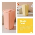 thumbnail image 5 of COMPUKAS 4pcs Cute Desktop Trashcan Plastic Square Impact-resistant for Adults, 5 of 8