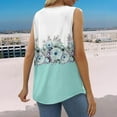 thumbnail image 4 of Green Womens Tops Summer Tank Tops for Women 2025 Loose Fit Pleated Square Neck Sleeveless Shirt Curved Flowy Vest Basic Cotton Tee Shirts for Women, 4 of 6