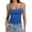 Royal Blue, variant on Women's Basic Double Lined Scoop Neck Tank Tops Adjustable Cami Tank Summer Sleeveless Tops Blue S