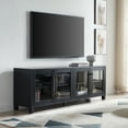 thumbnail image 2 of Evelyn&Zoe Quincy Rectangular TV Stand for TV's up to 75", Black Grain, 2 of 10