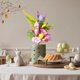 thumbnail image 4 of Adornos florales de Pascua con huevos y flores artificiales | Tallos decorativos para coronas, centros de mesa y decoración primaveral del hogar., 4 of 6