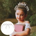 thumbnail image 3 of 2 diademas infantiles de metal con forma de pentagrama, adorno brillante para el cabello, diademas de estrella, 3 of 8
