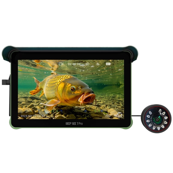 DEEP SEE 7 Pro Underwater Camera Fishing Camera with 7-Inch Screen 30M Cable 5000mAh Battery for Multi-Water Environments