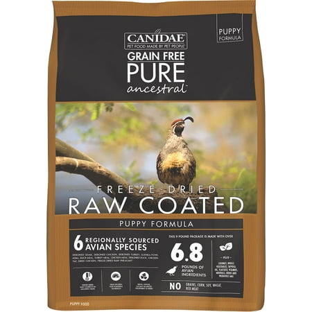 CANIDAE PURE ANCESTRAL RAW COATED PUPPY DRY FOOD (Best Raw Dog Food For Puppies)