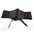 thumbnail image 3 of Prolriy Corset Belts for Women in Fashionable Women A A Extra for A Court Girdle Lady Minimalism Wide Wide Belt Womens Belt Brown S, 3 of 3