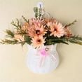 thumbnail image 6 of Foldable Natural Seagrass Woven Storage Baskets Garden Flower Vase Hanging Basket With Handle Storage Bellied Basket, 6 of 8