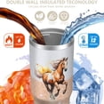 thumbnail image 3 of 30 Oz Tumbler Horse Text Tumbler with Lid and Straw, Birthday Gift Cup for Friend Women Men Coffee Travel Mug Thanksgiving Day Halloween Christmas Gift Water Bottle, 3 of 7