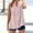 Pink, variant on Women's Summer Tops Sleeveless Mandarin Collar V-neck Solid Color Tank with Buttons Casual Loose Asymmetric Hem Outdoor Blouse(White,L)