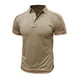thumbnail image 1 of pstuiky Camisa de manga corta para hombre, Traje deportivo de manga corta para hombre, informal, a la moda, de color liso, elástico, para correr y fitness camisas casuales para hombre l, 1 of 5