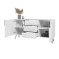 thumbnail image 3 of Manhattan Comfort Beekman 4 Shelves Engineered Wood Sideboard in White, 3 of 5
