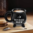 thumbnail image 4 of Zmoon Witch Cup Crucible Potion Cup Mug Ceramic Halloween Magic Coffee Cup, 4 of 7